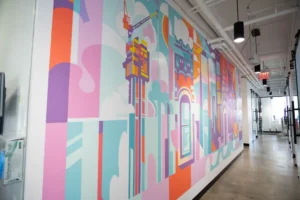 Group Health Dental's office mural
