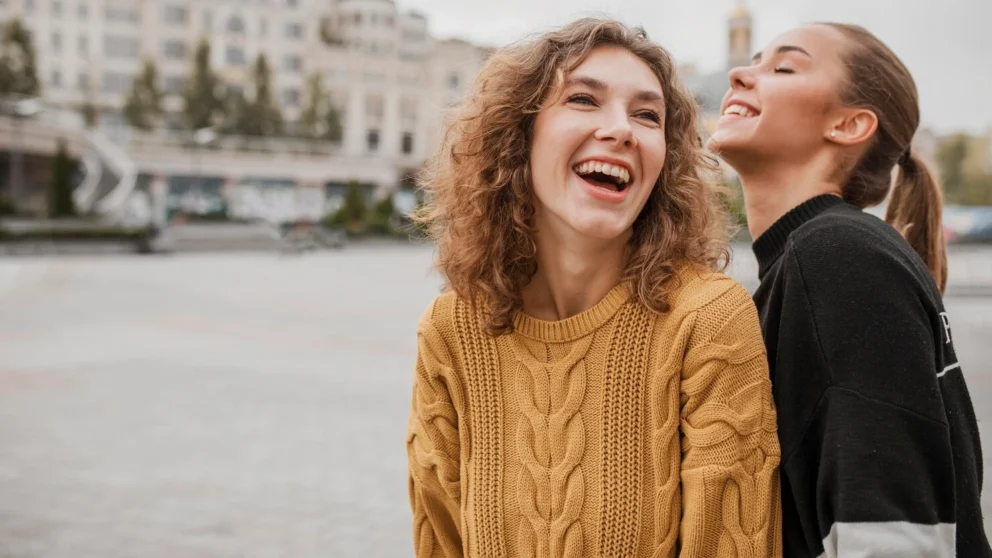 pretty young girls smiling